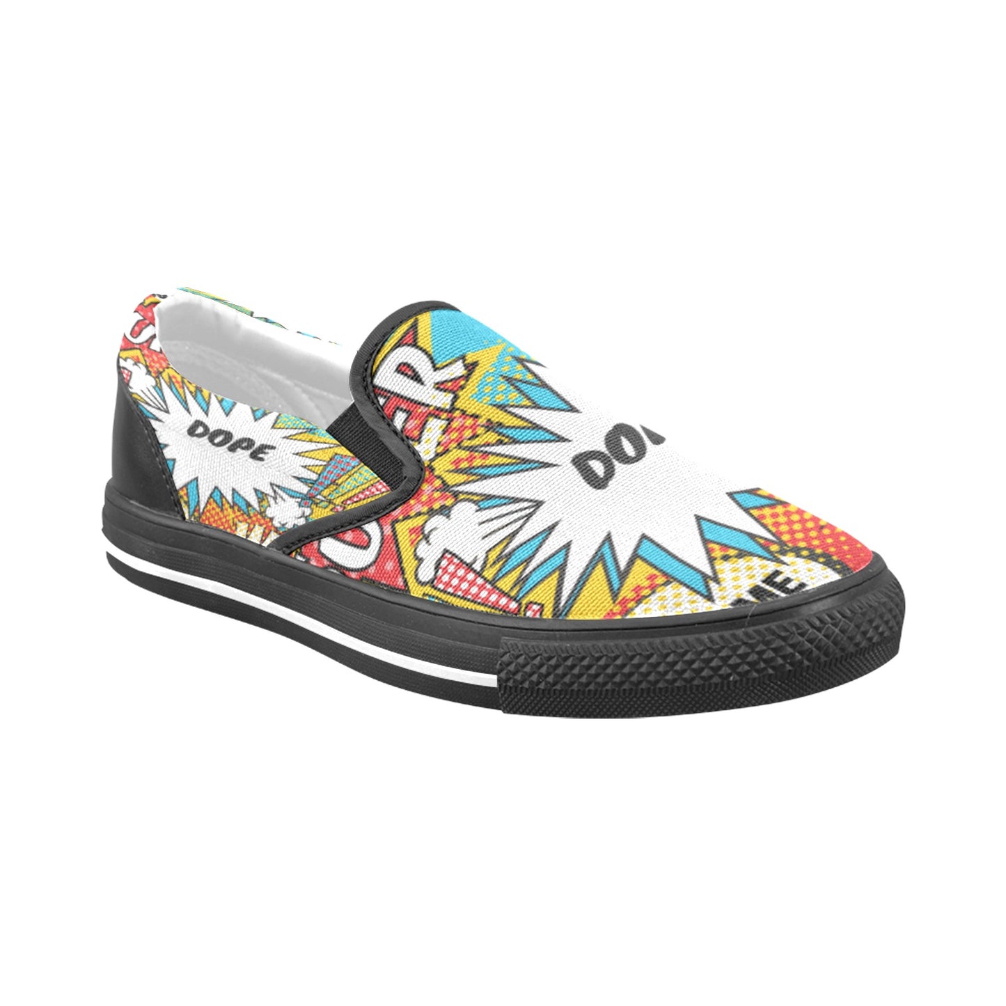 Comic Words Women's Slip-on Shoes