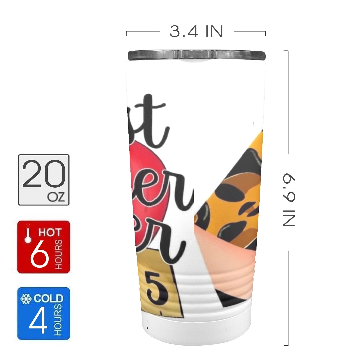 Best Teacher Ever 20oz Insulated Stainless Steel Mobile Tumbler