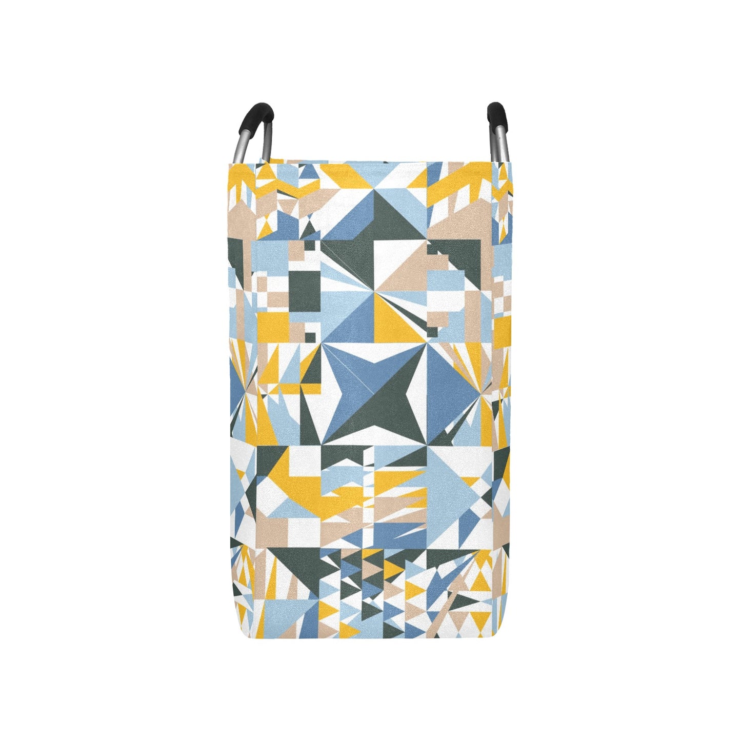 Blue Abstract Square Laundry Bag