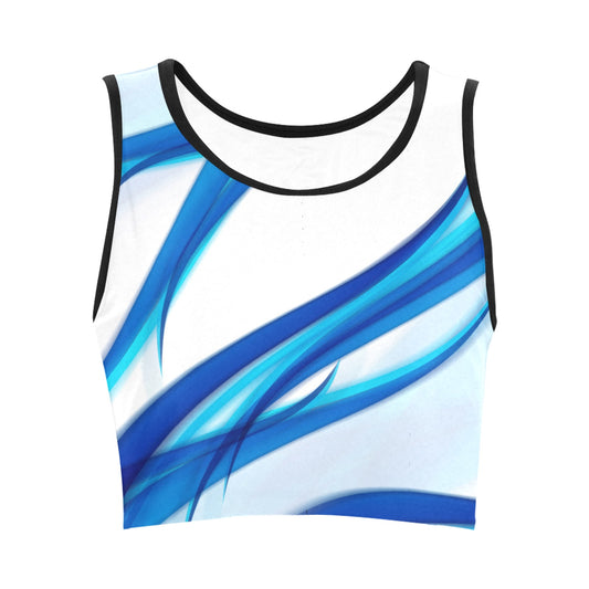 Blue Lightning Women's Crop Top