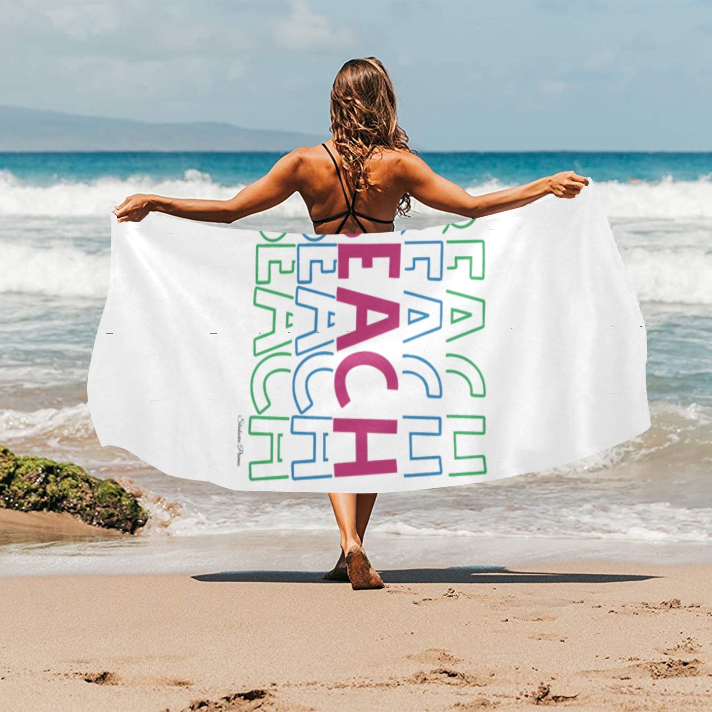 BEACH Beach Towel 32"x 71"