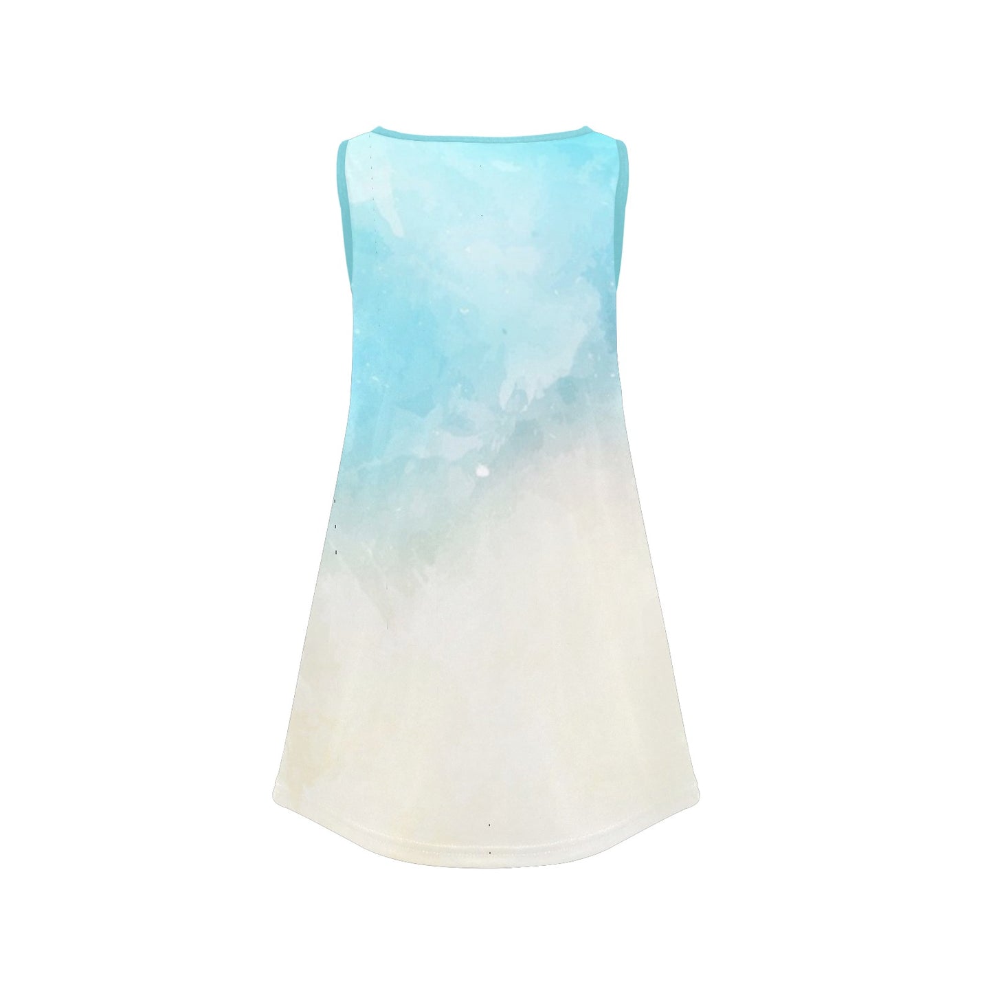 Bluish Girls' Sleeveless Dress