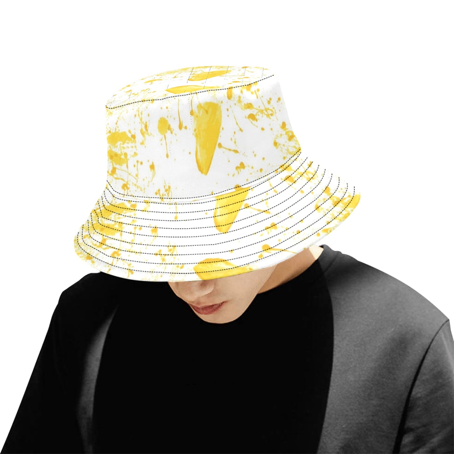 Yellow Splash Unisex Bucket Hat