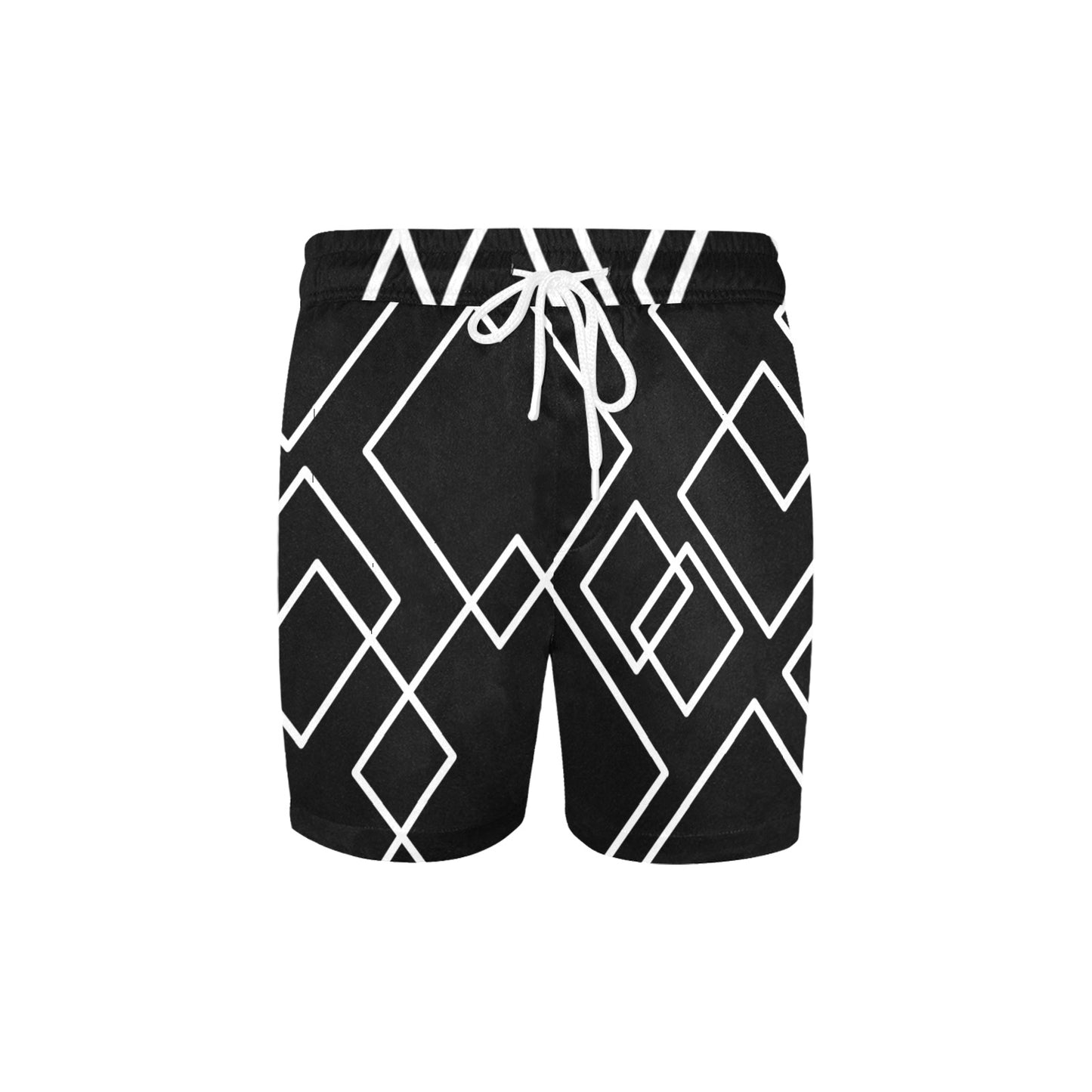 Black Squared Men's Swim Shorts