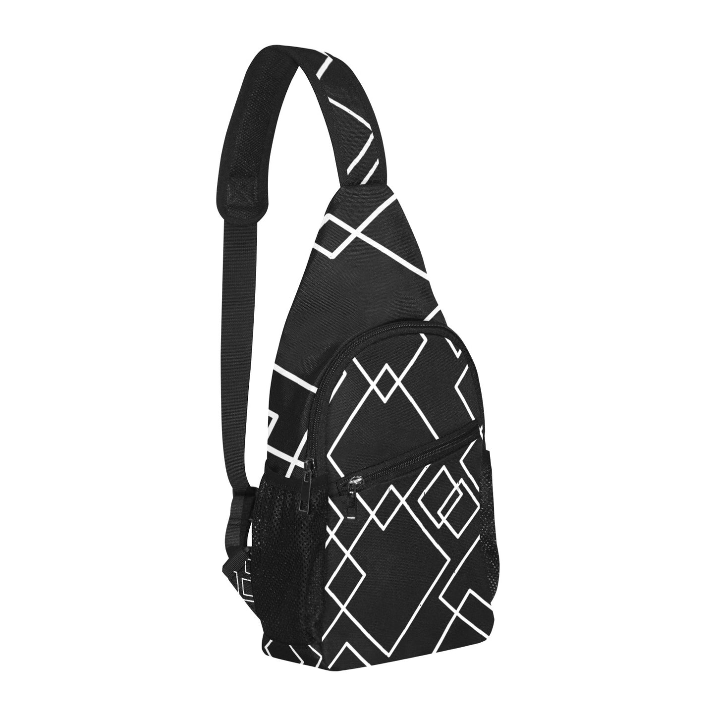 Black Squared Chest Bag