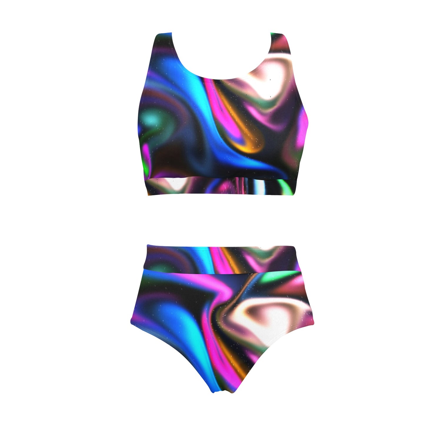 Retroverse Crop Top Bikini Set