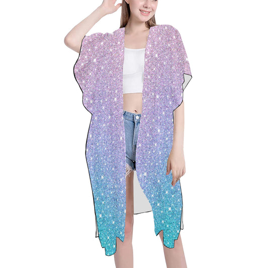 Pastel Splash Chiffon Cover Up