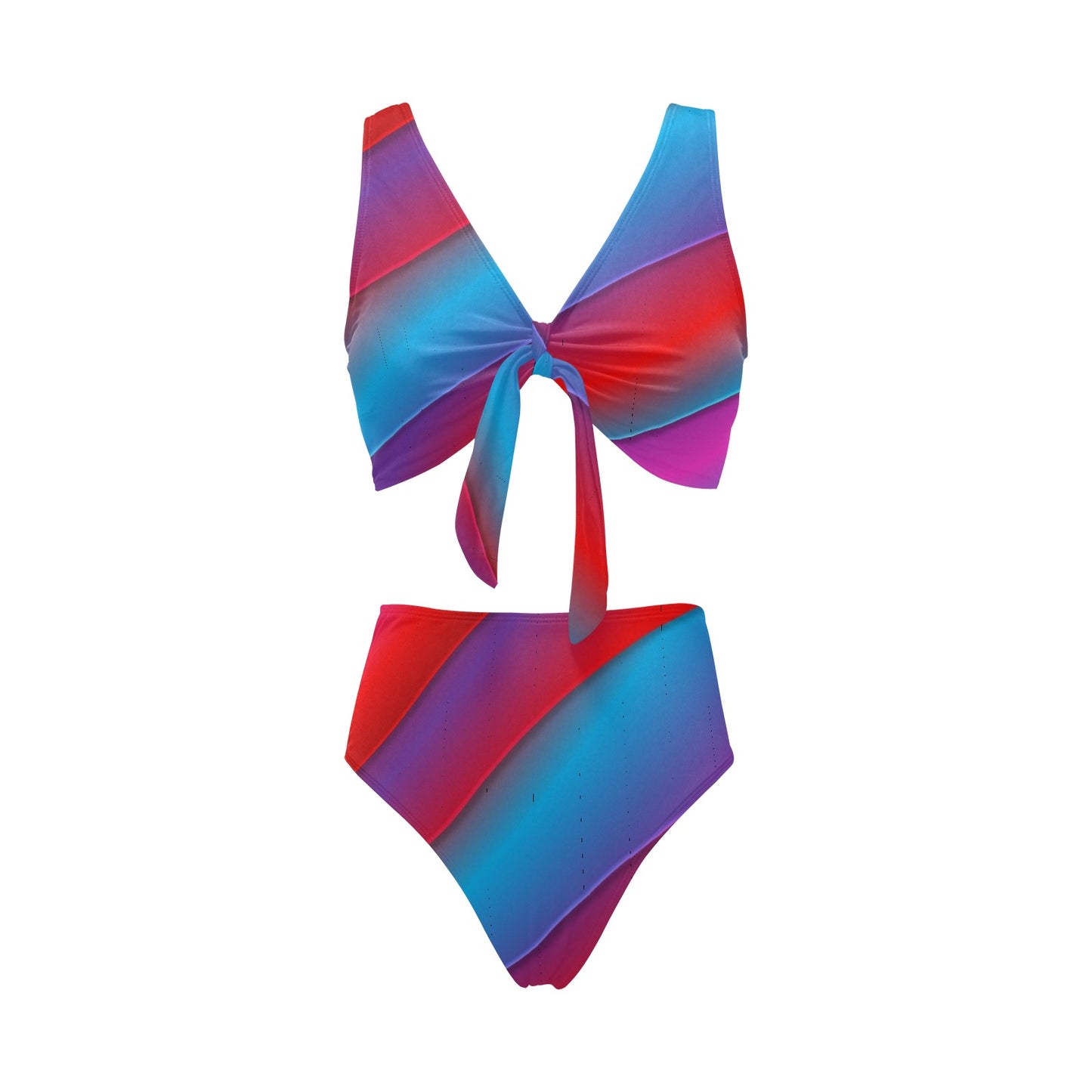 Red Brite Bow Tie Bikini Swimsuit