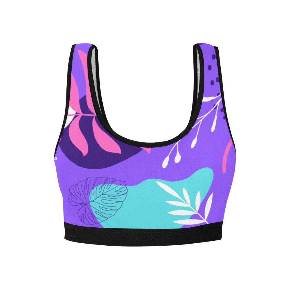 Purple Palms Women's Sports Bra