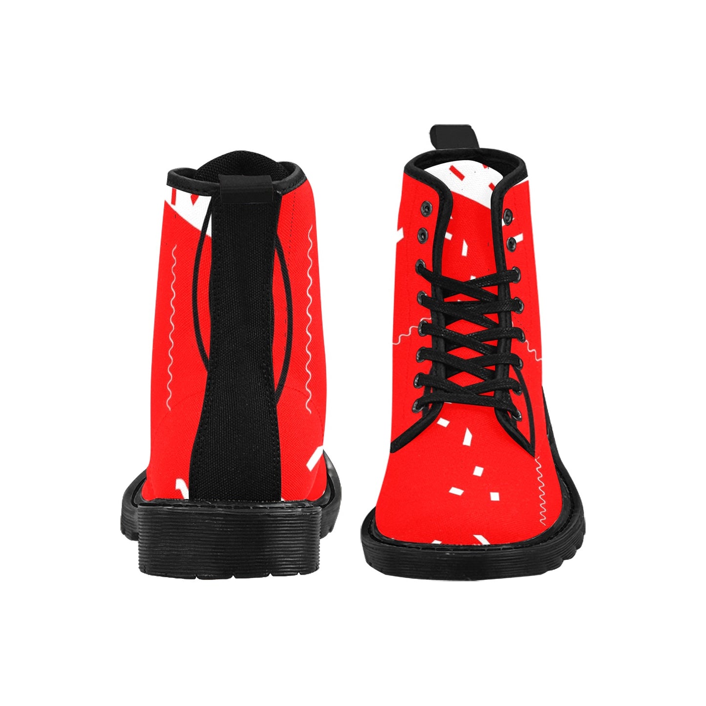 Red Does It Good Martin Boots- Men (Black)