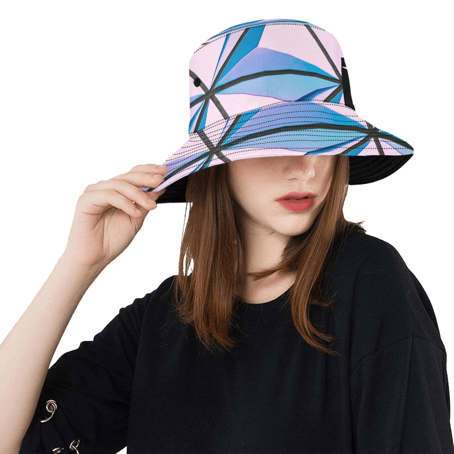 Pink Abstract Unisex Bucket Hat