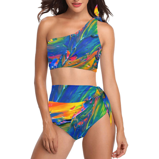 Masterpiece One Shoulder Bikini Set