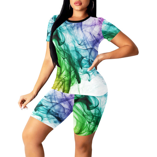 Color Whirl Women's Short Set