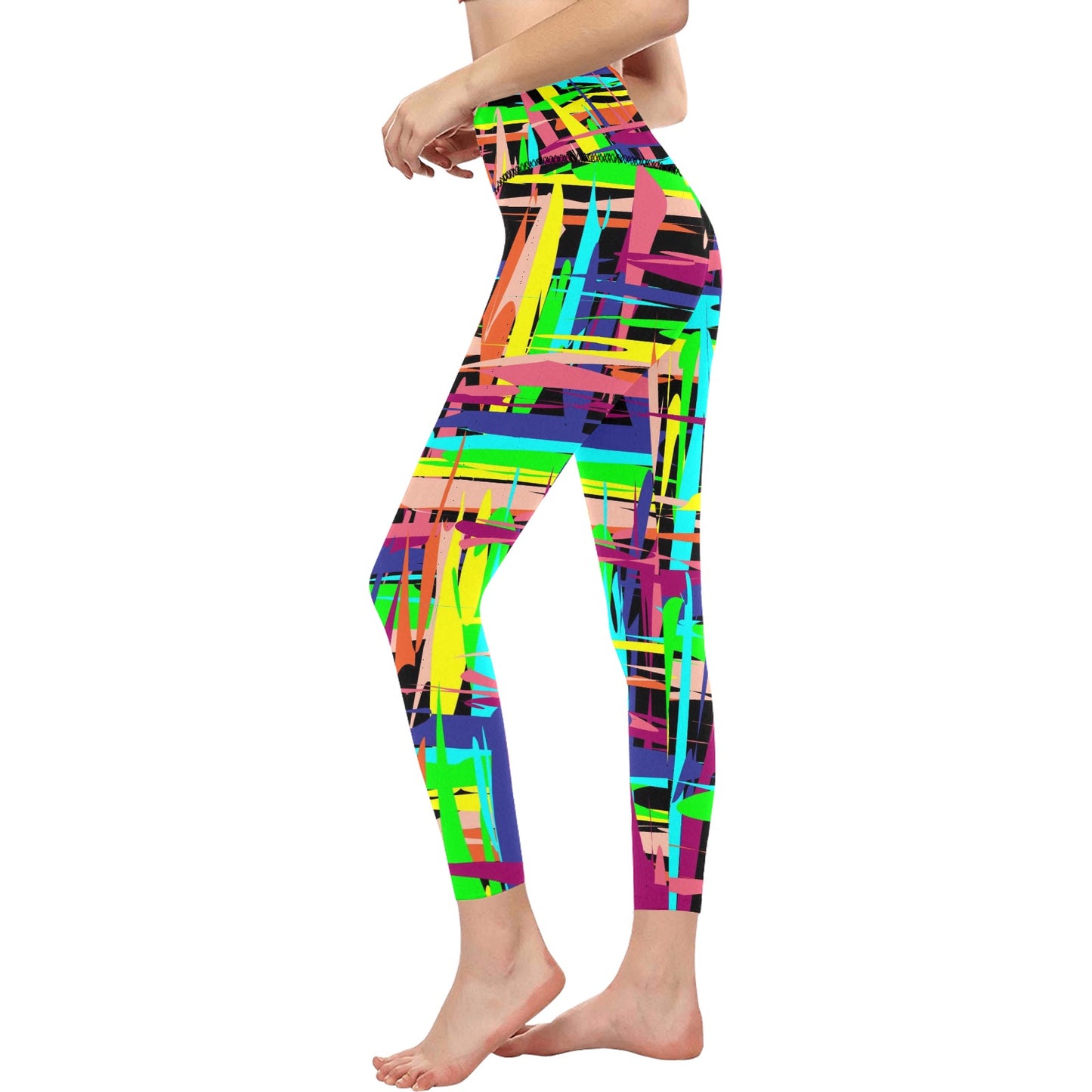 Colorful Lights Women's High-Waisted Leggings