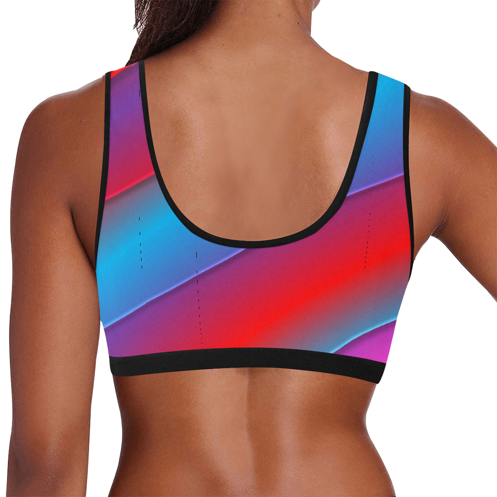 Red Brite Women's Sports Bra