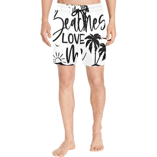 Beaches Love Me Men's Swim Shorts