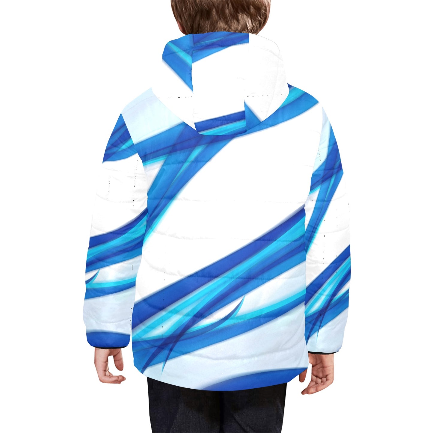 Blue Lightning Kids Hooded Jacket