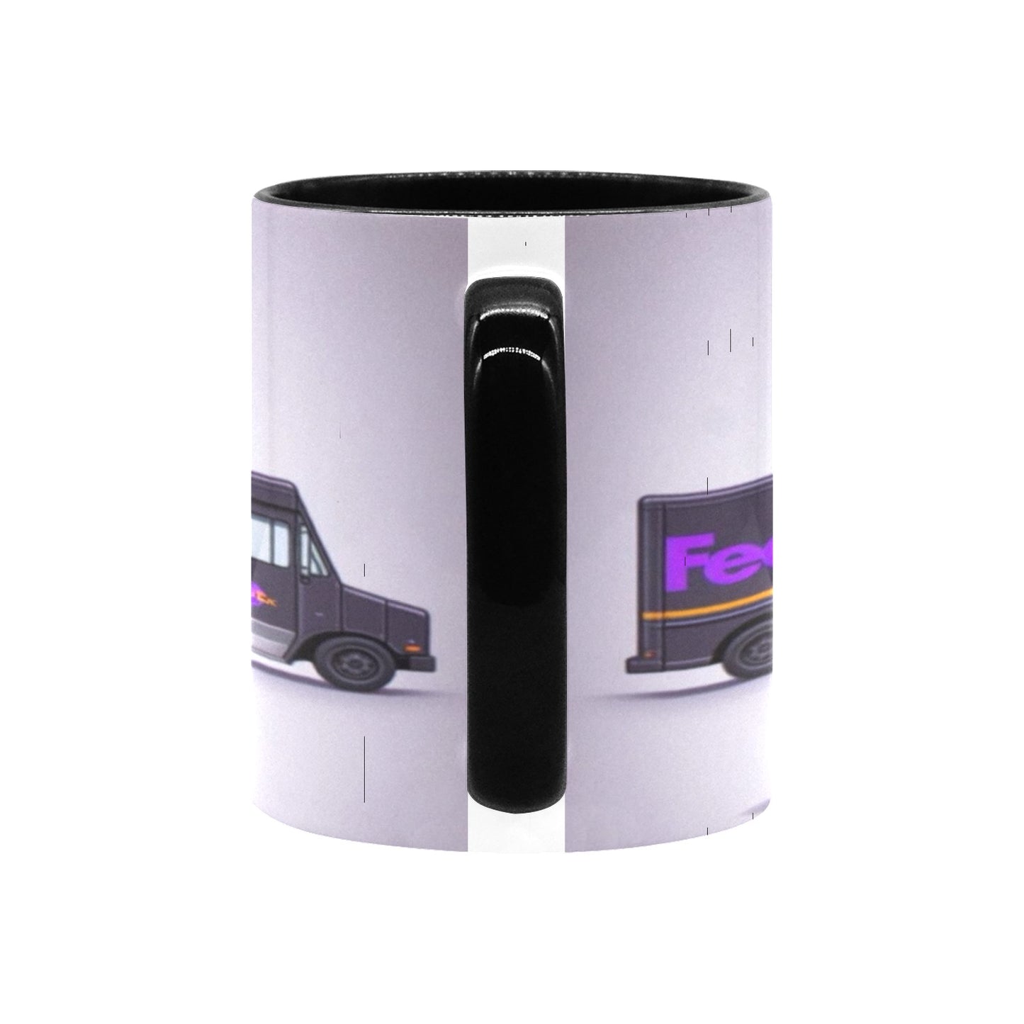 FedEx Worker Girl Custom Inner Color Mug (11oz)