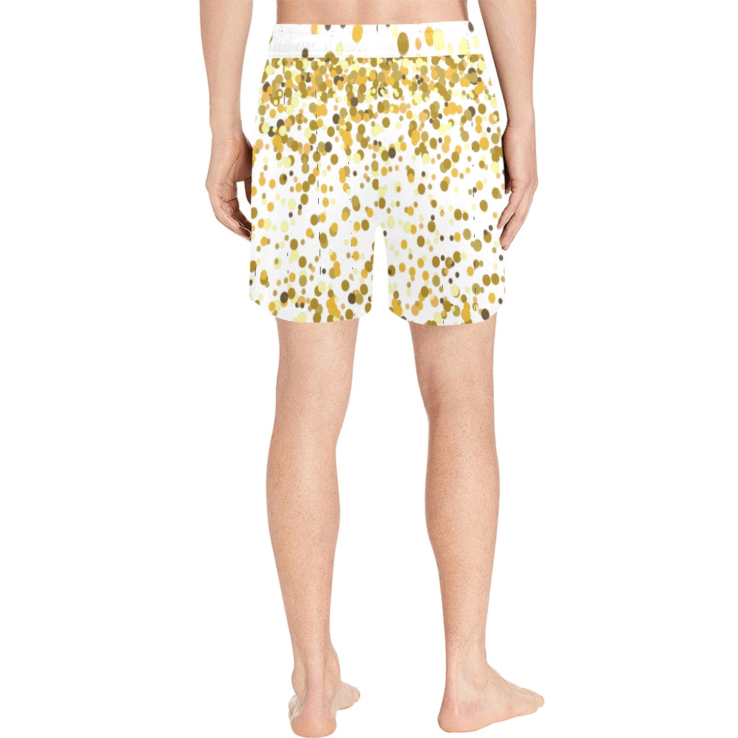 Gold Confetti Men's Swim Shorts