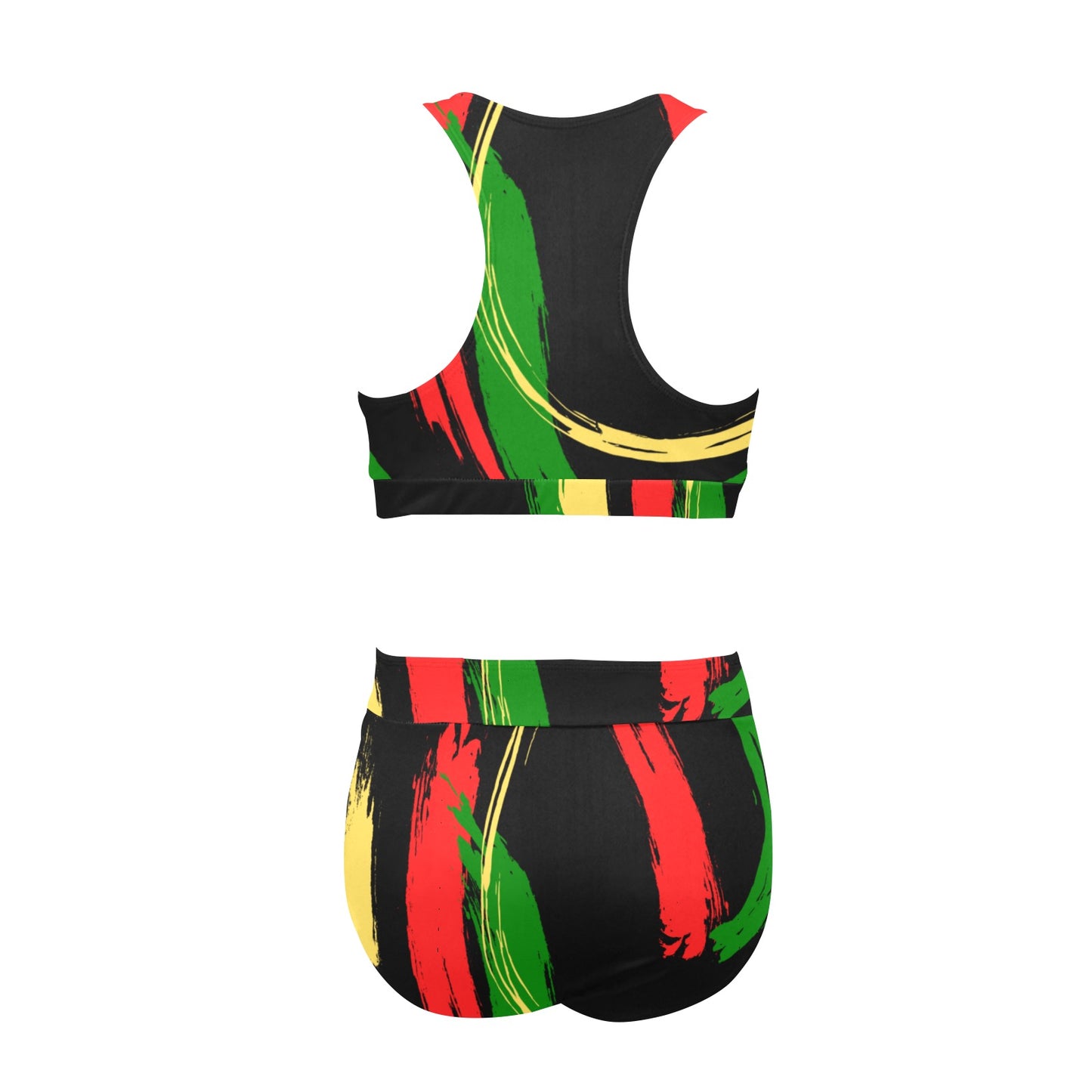 For The Culture Crop Top Bikini Set