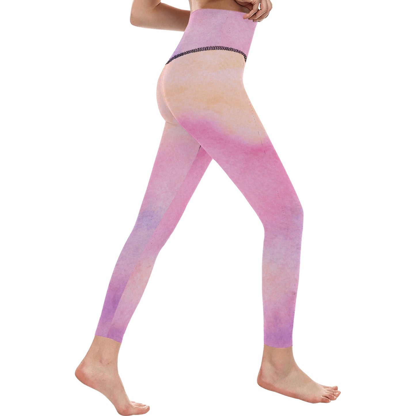 Pink-ish Women's High-Waisted Leggings