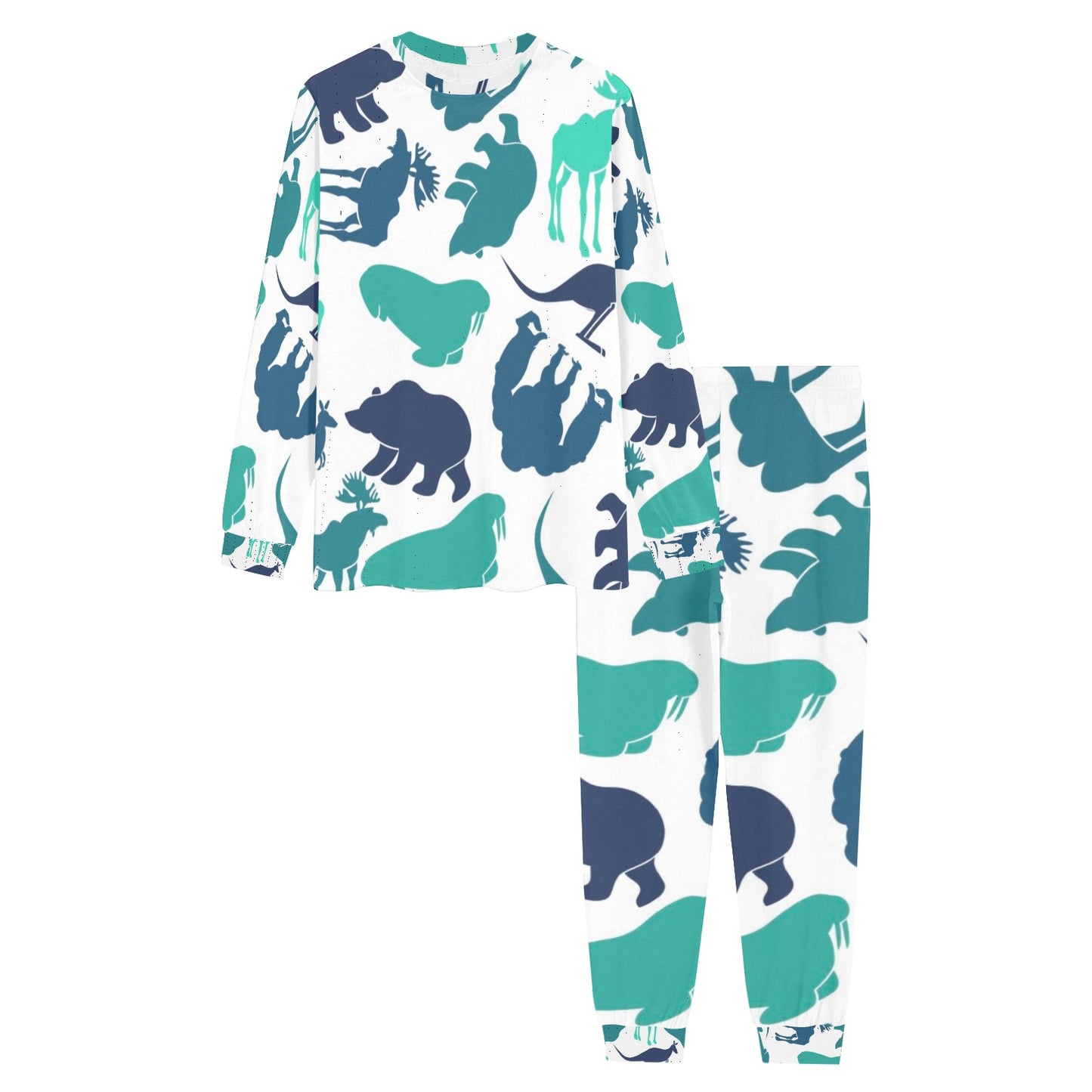 Blue Animals Men's  Pajama Set