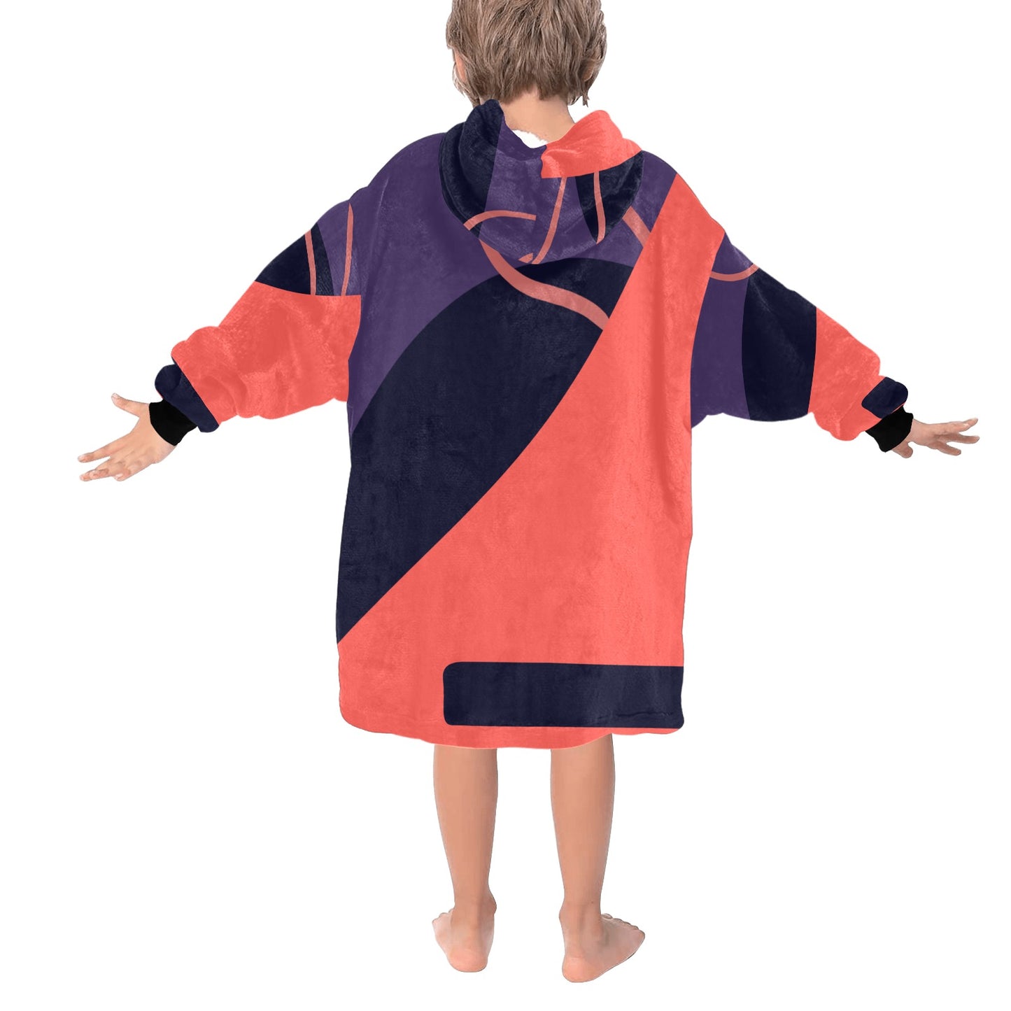 Orange You Blanket Hoodie for Kids