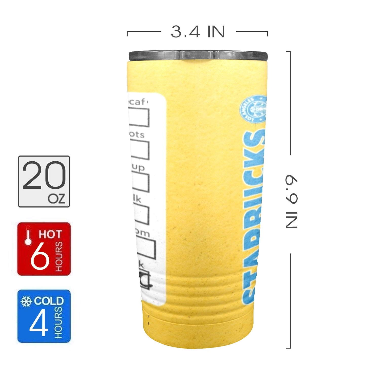 Chargers 20oz Insulated Stainless Steel Mobile Tumbler