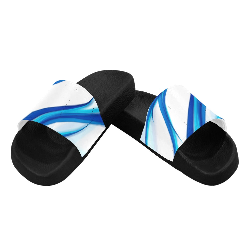 Blue Lightning Men's Slides