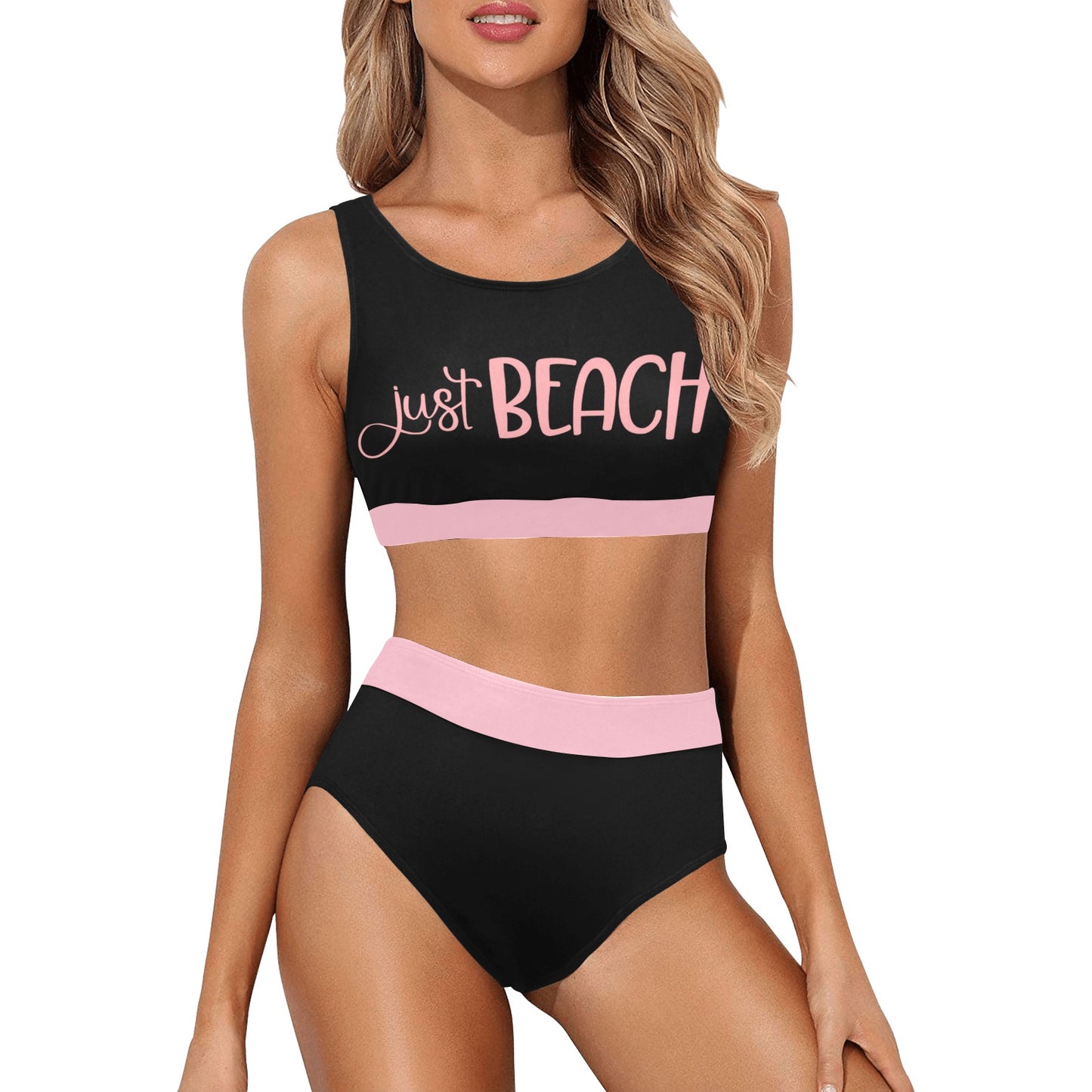 Just Beach Crop Top Bikini Set