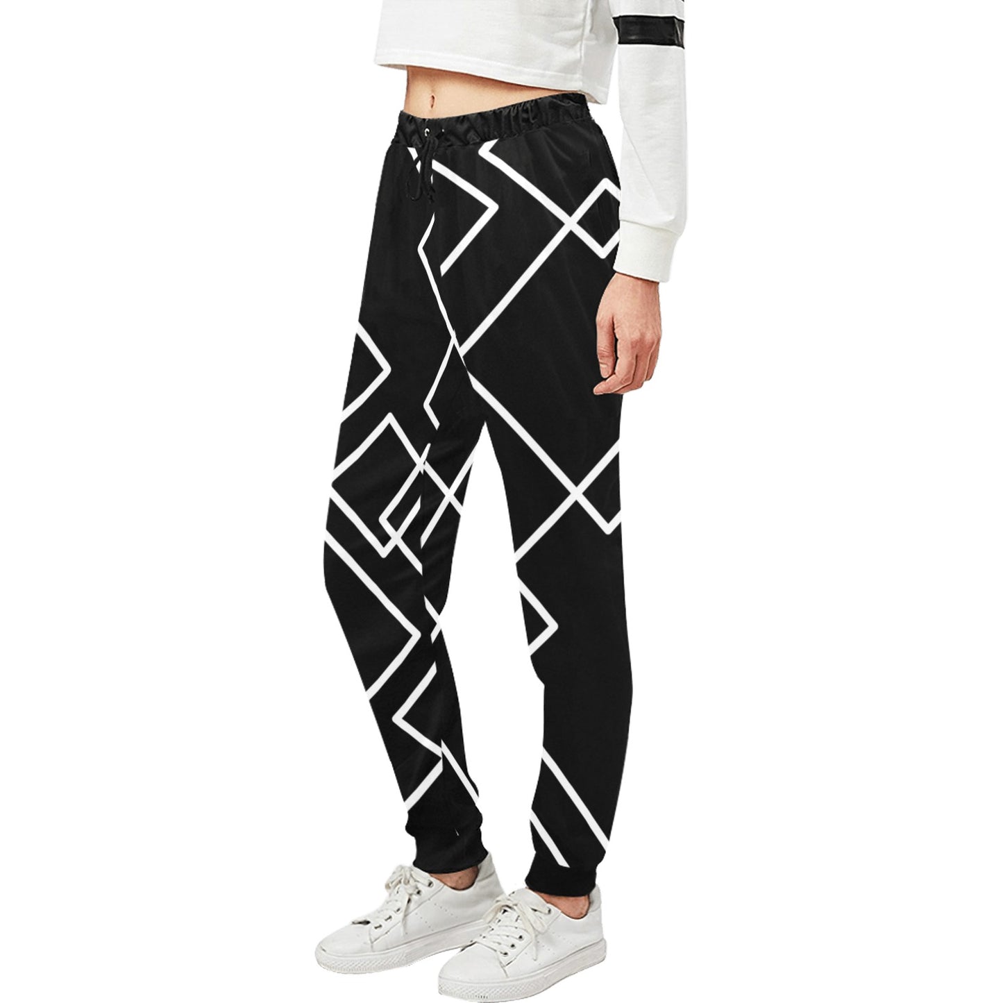 Black Squared Unisex Sweatpants