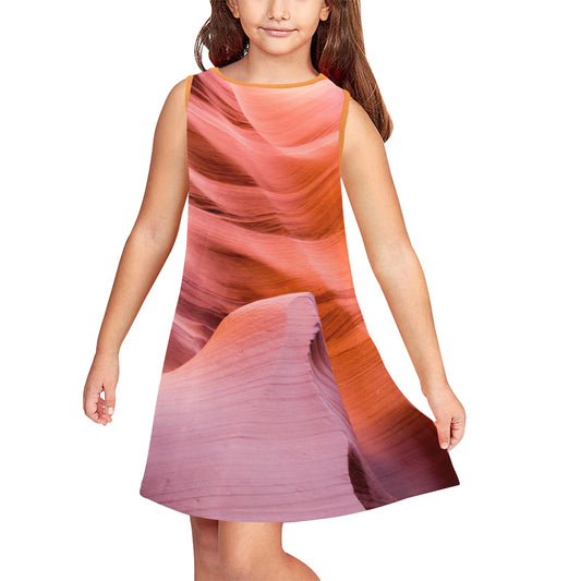 Sherbet Bliss Girls' Sleeveless Dress