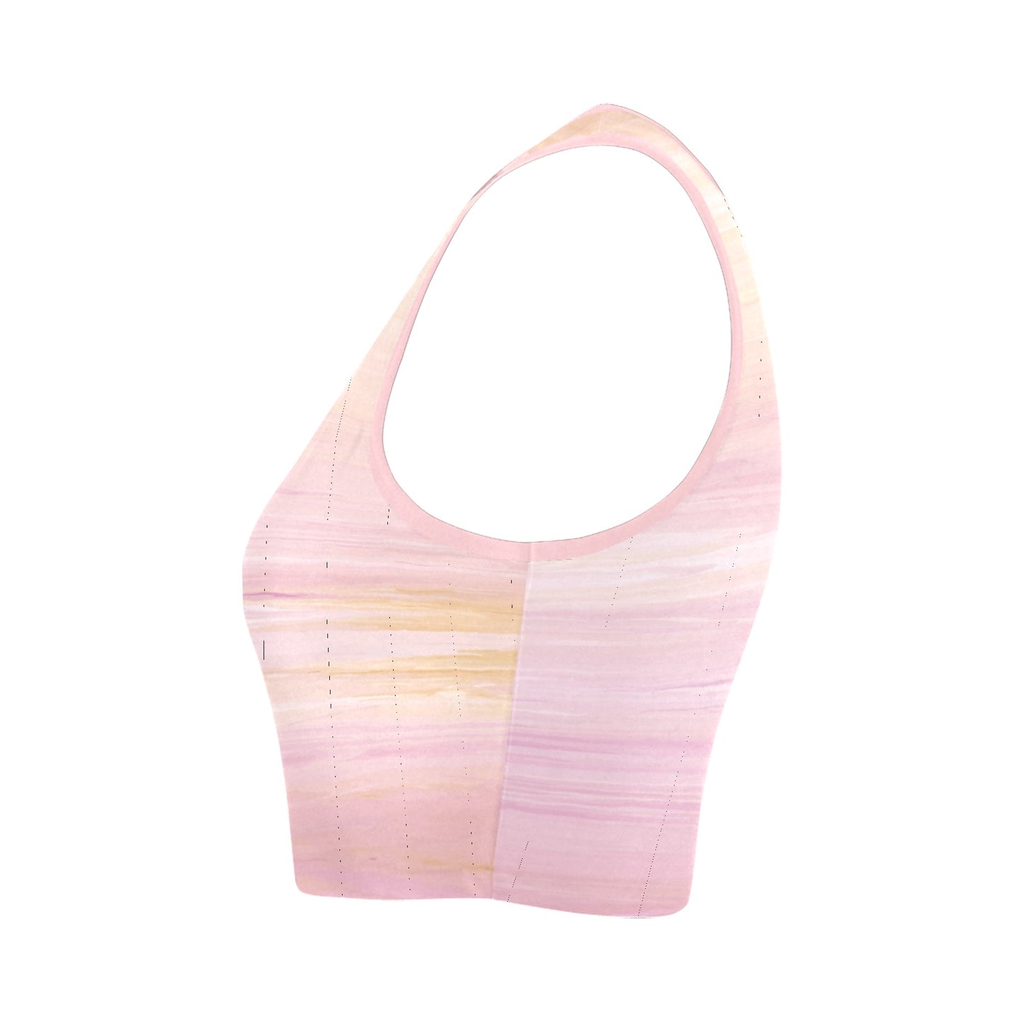 Peach Ombre Women's Crop Top