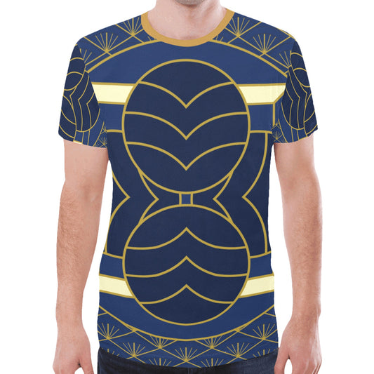 Navy Cut T-shirt- Men