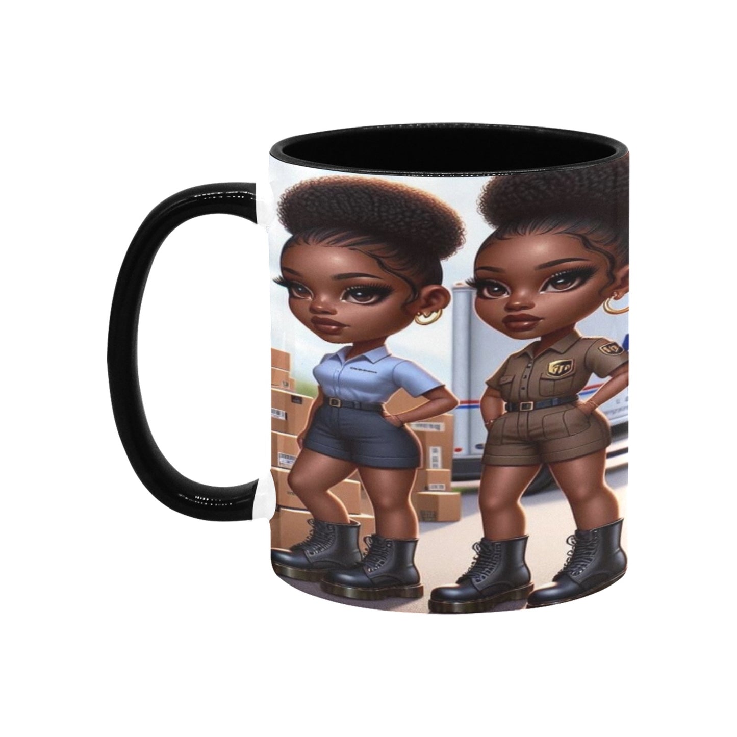 Delivery Service Girls Custom Inner Color Mug (11oz)