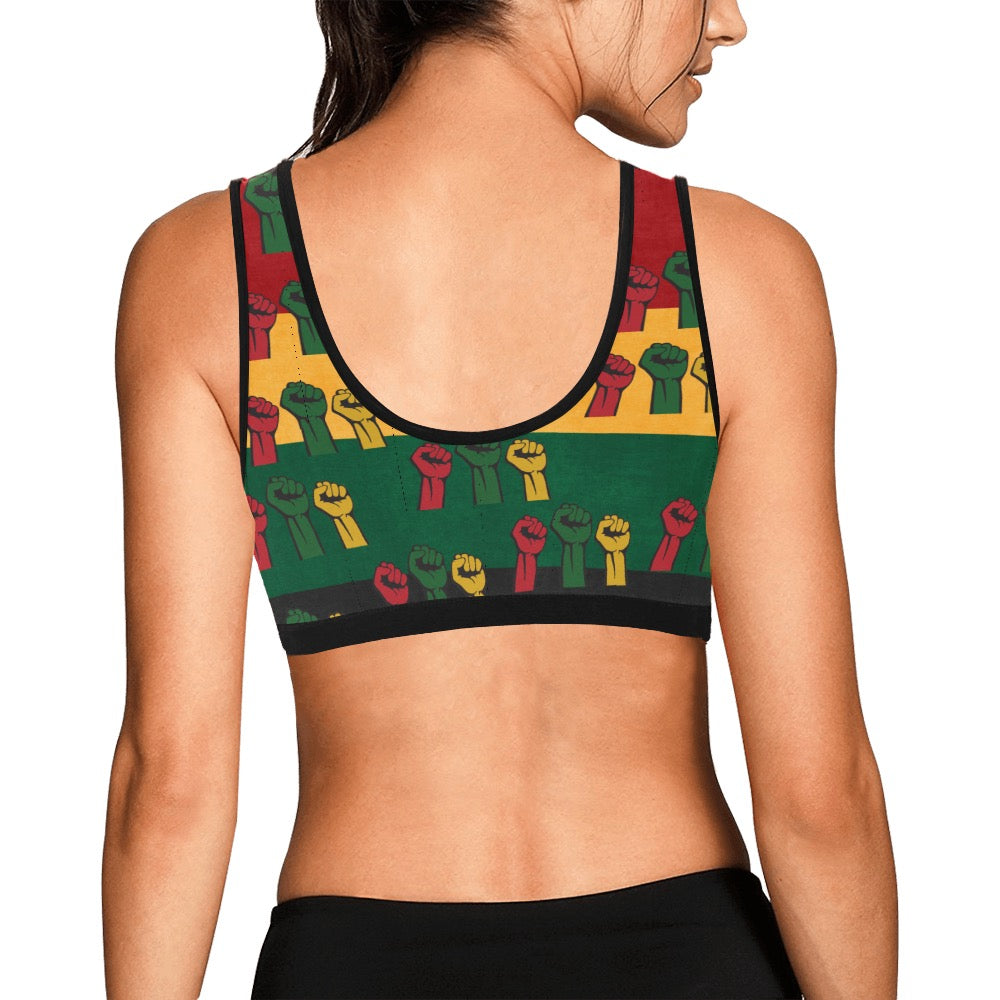 Fist of Unity Women's Sports Bra