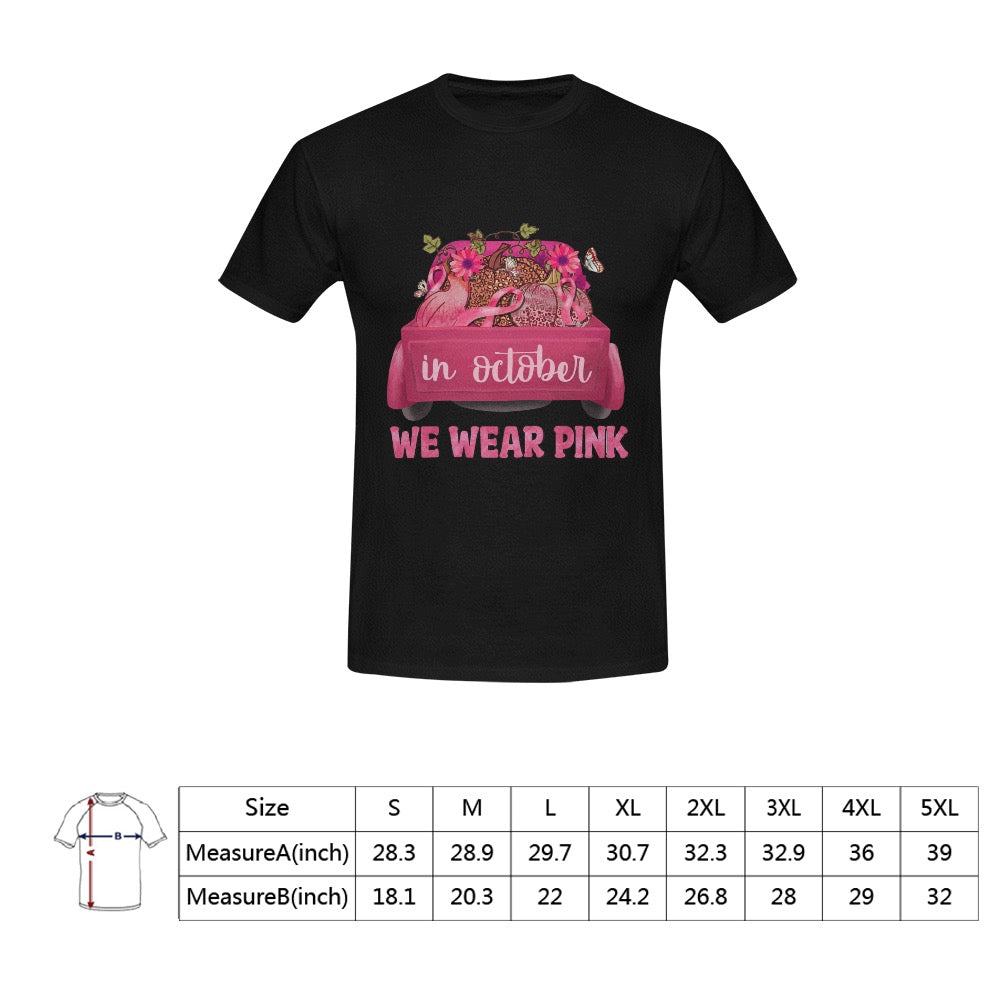 AWARENESS - We Wear Pink Men's T-Shirt