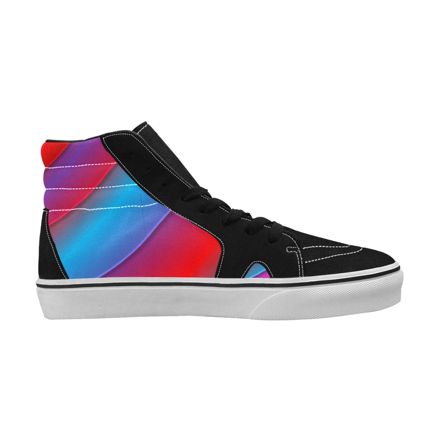 Red Brite Women's High Top Skateboarding Shoes