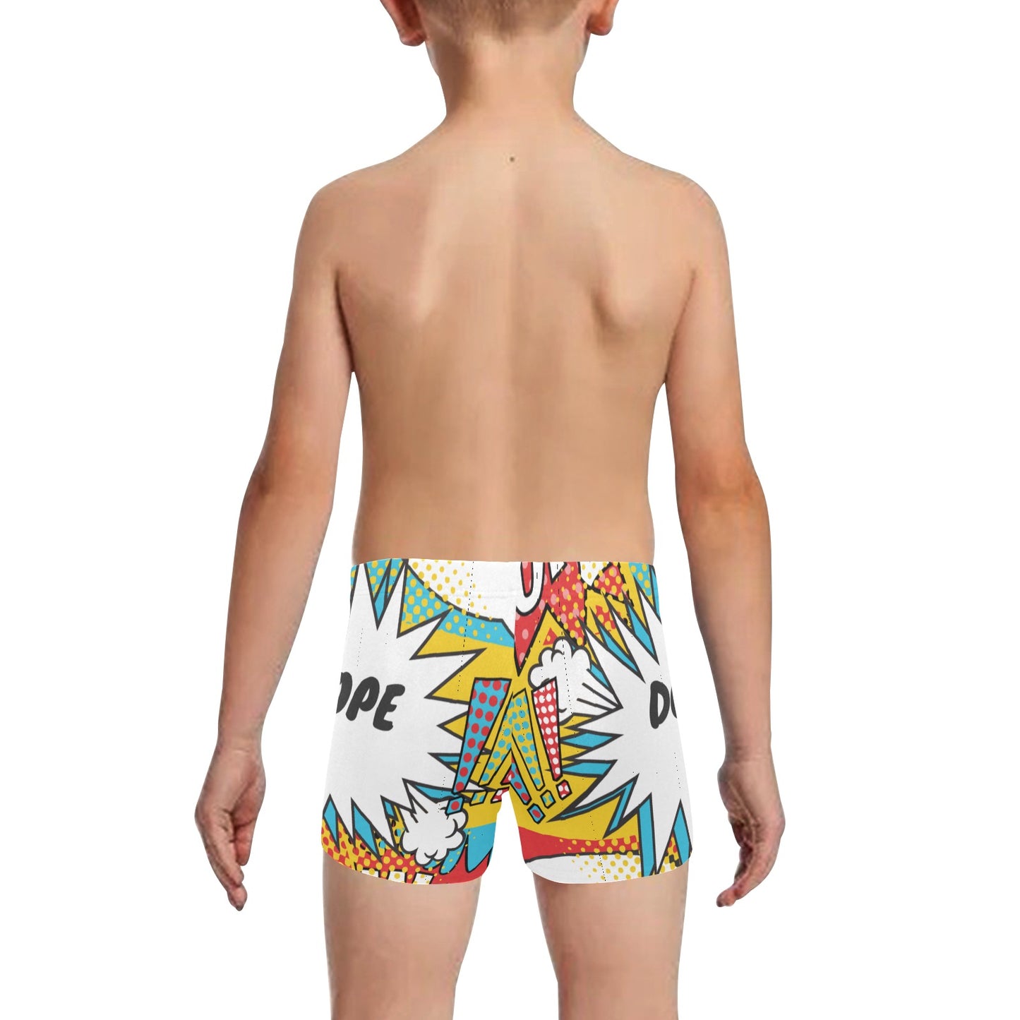 Comic Words Little Boys' Swimming Trunks