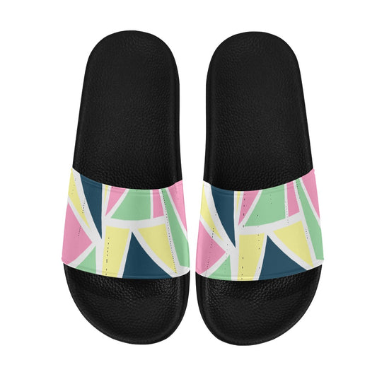 Colored Angles Men's Slides