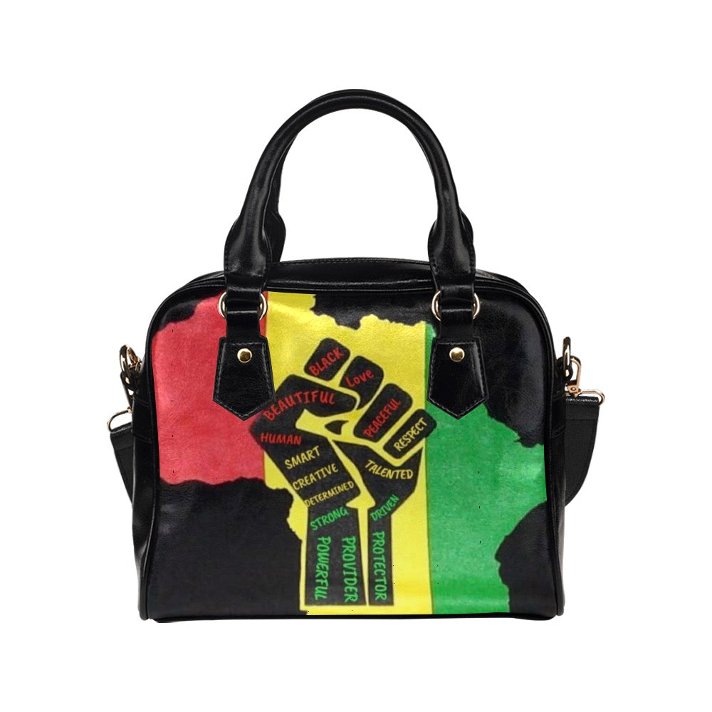 Black Excellence Shoulder Handbag