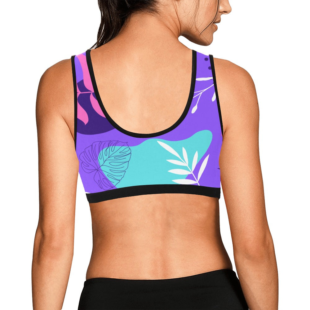 Purple Palms Women's Sports Bra