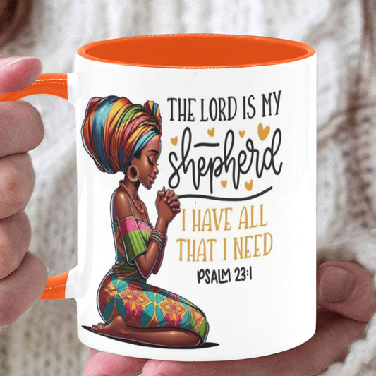 The Lord is my Shepherd Custom Inner Color Mug (11oz)