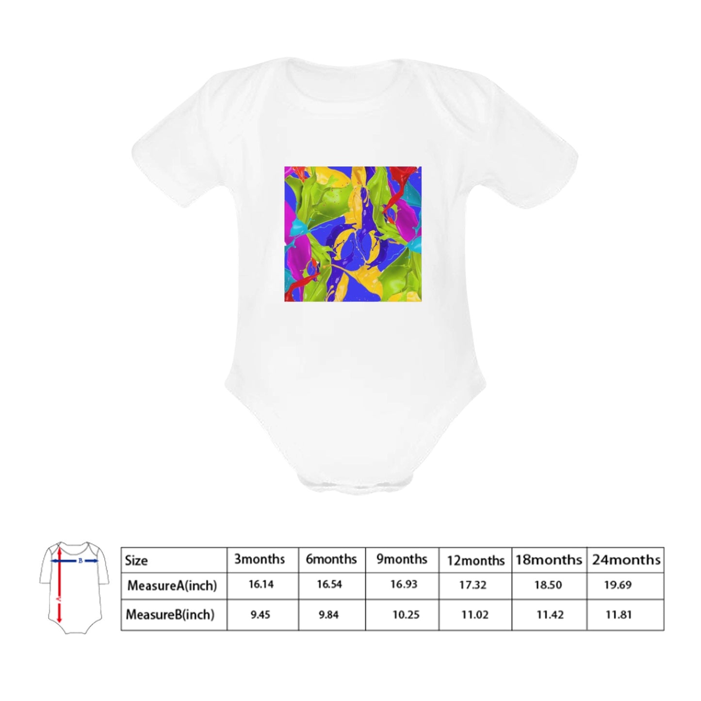 Color Mix Baby Onesie