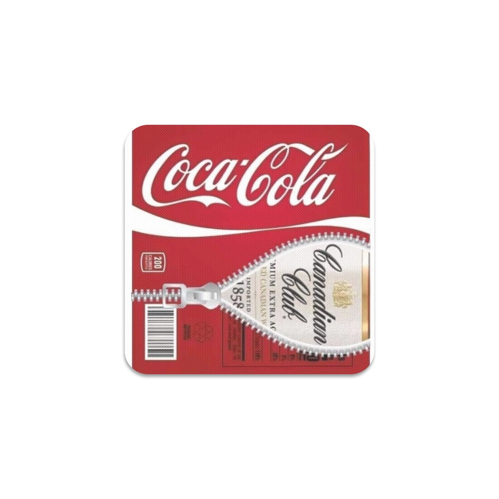 Cola & Canadian Club Square Coaster