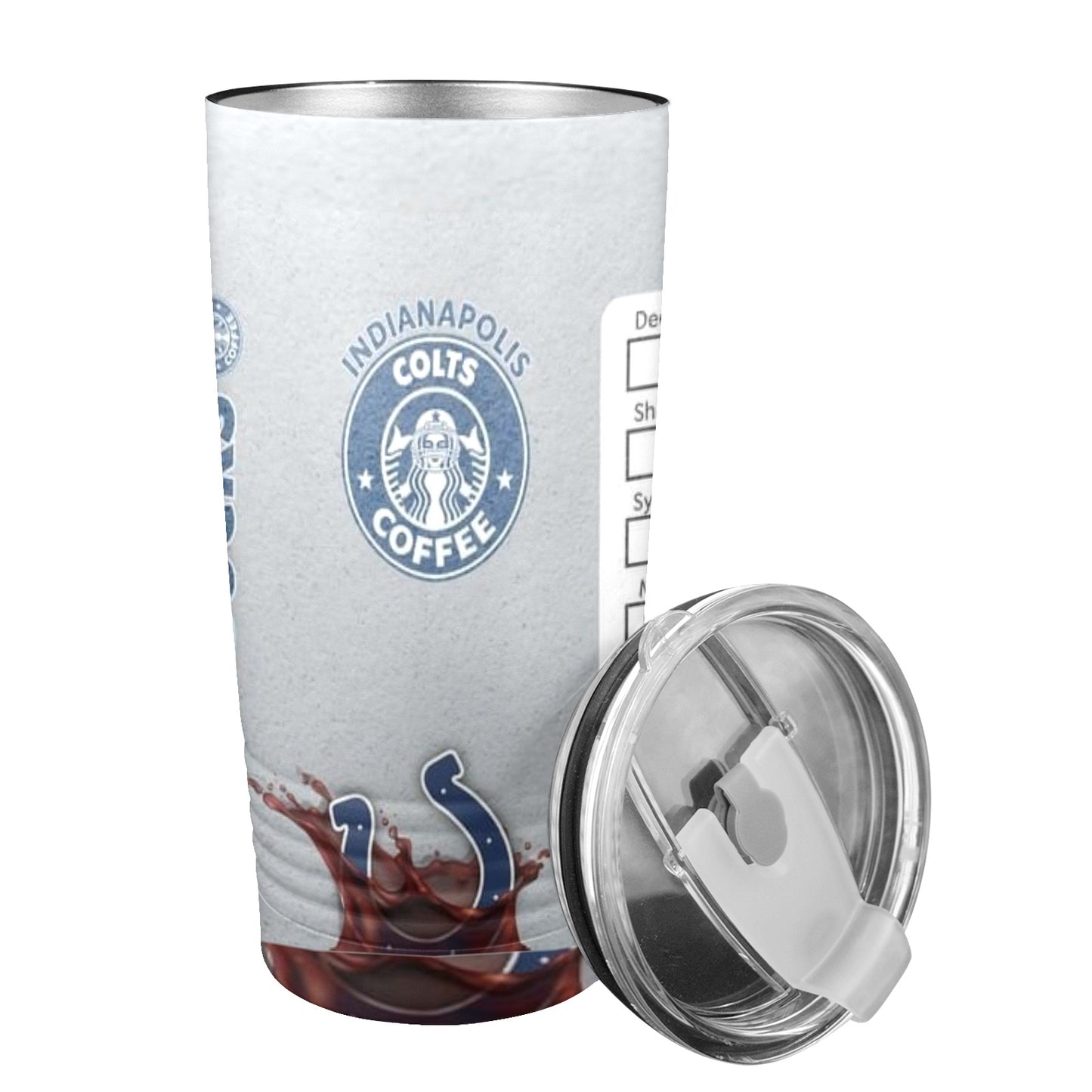 Colts 20oz Insulated Stainless Steel Mobile Tumbler