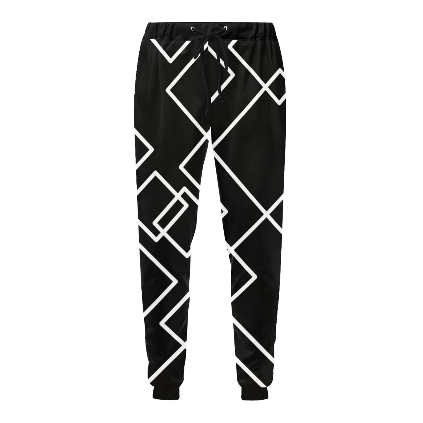 Black Squared Unisex Sweatpants