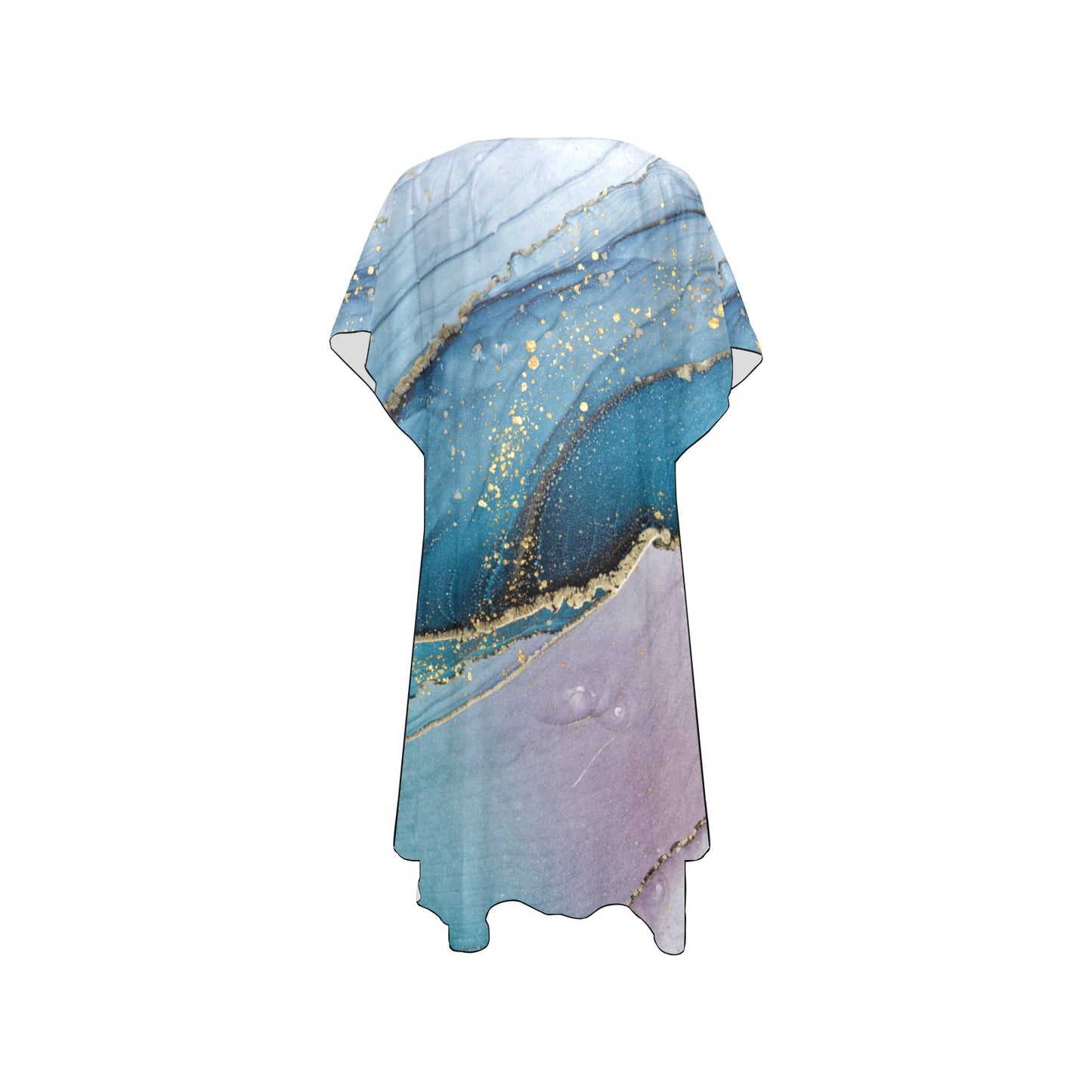 Blue Marble Chiffon Cover Up