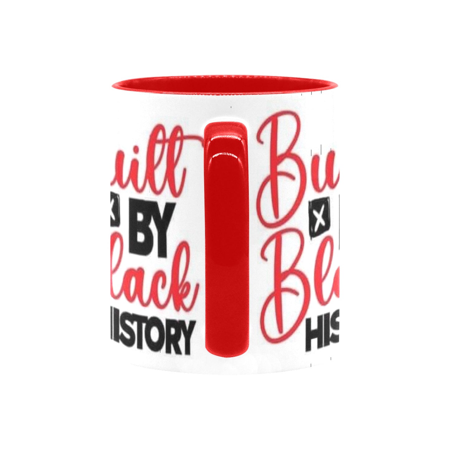 Built by black history Custom Inner Color Mug (11oz)