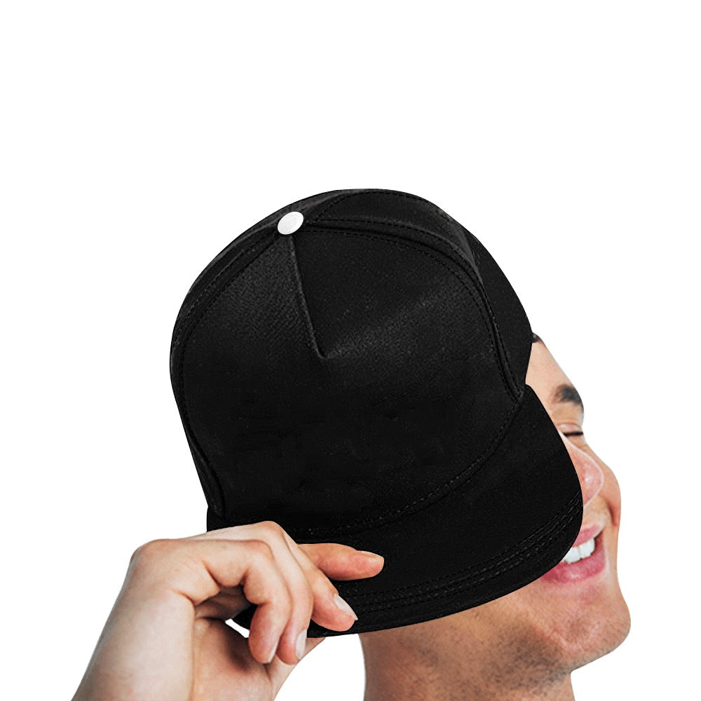 All Black Everything Snapback Hat